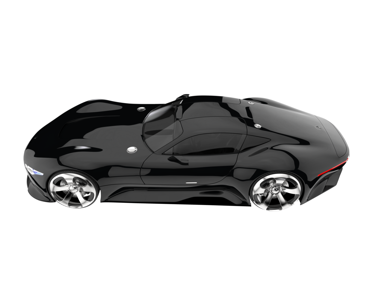 Sport car isolated on transparent background. 3d rendering - illustration png