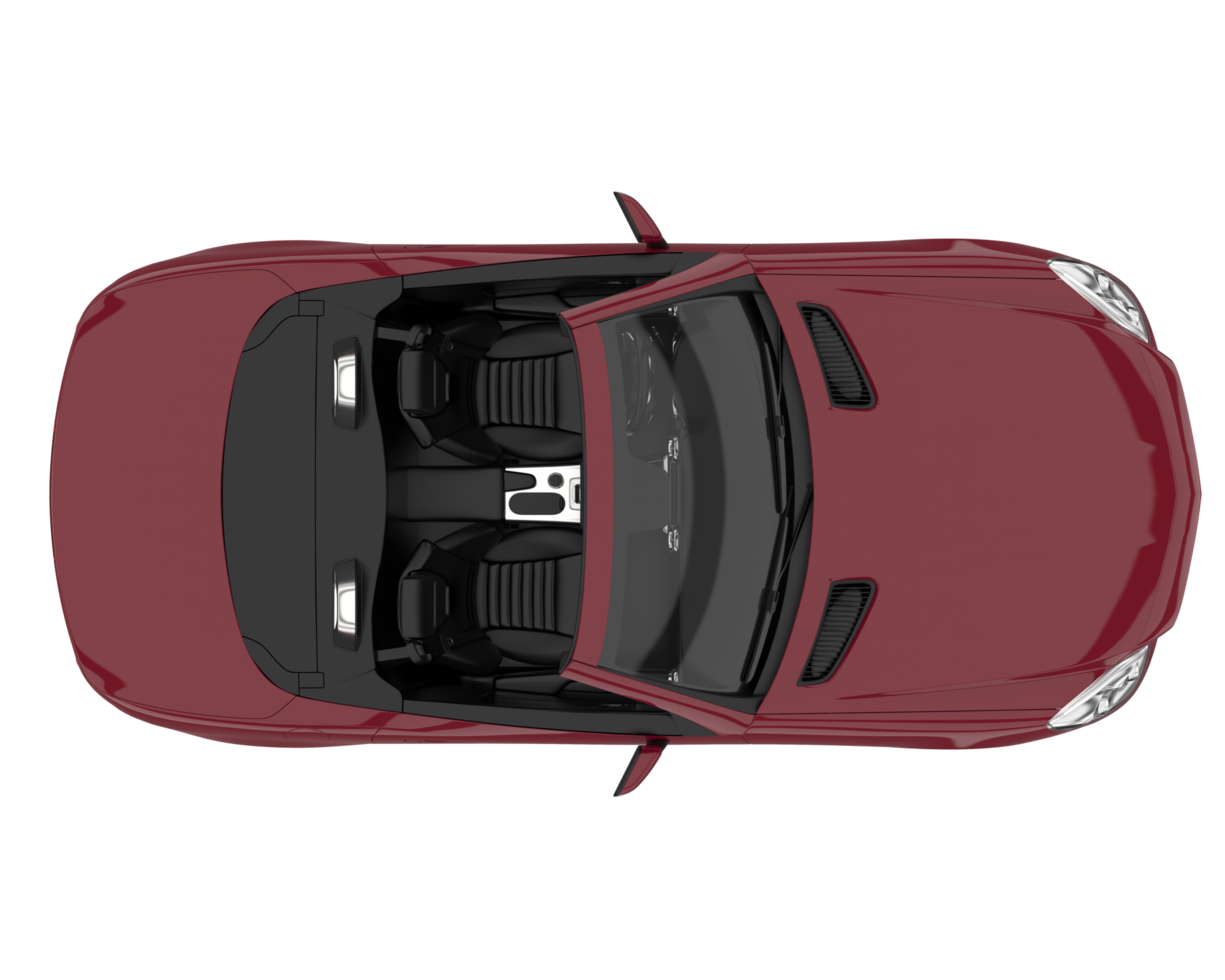 Sport car isolated on transparent background. 3d rendering - illustration png