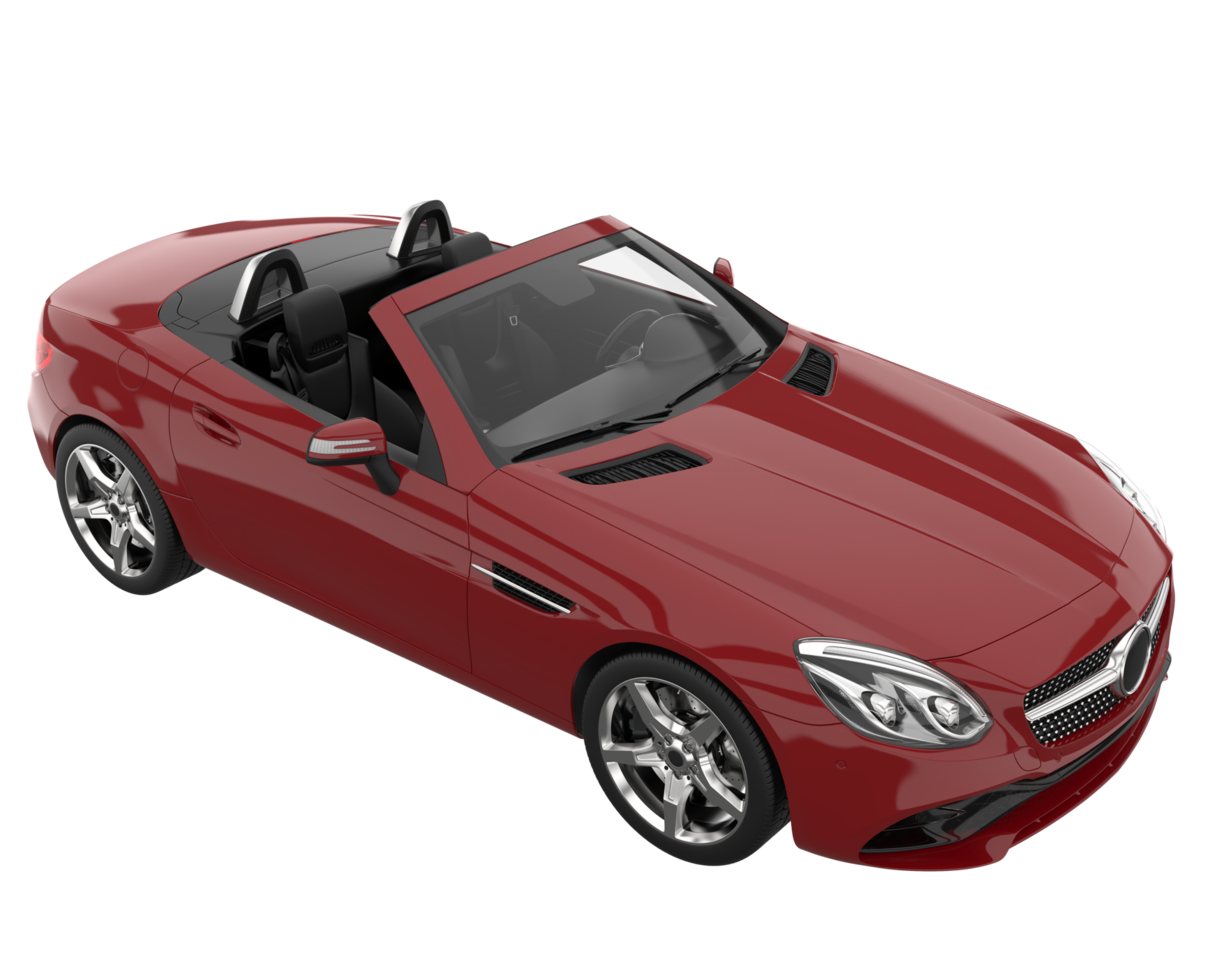 Sport car isolated on transparent background. 3d rendering - illustration png