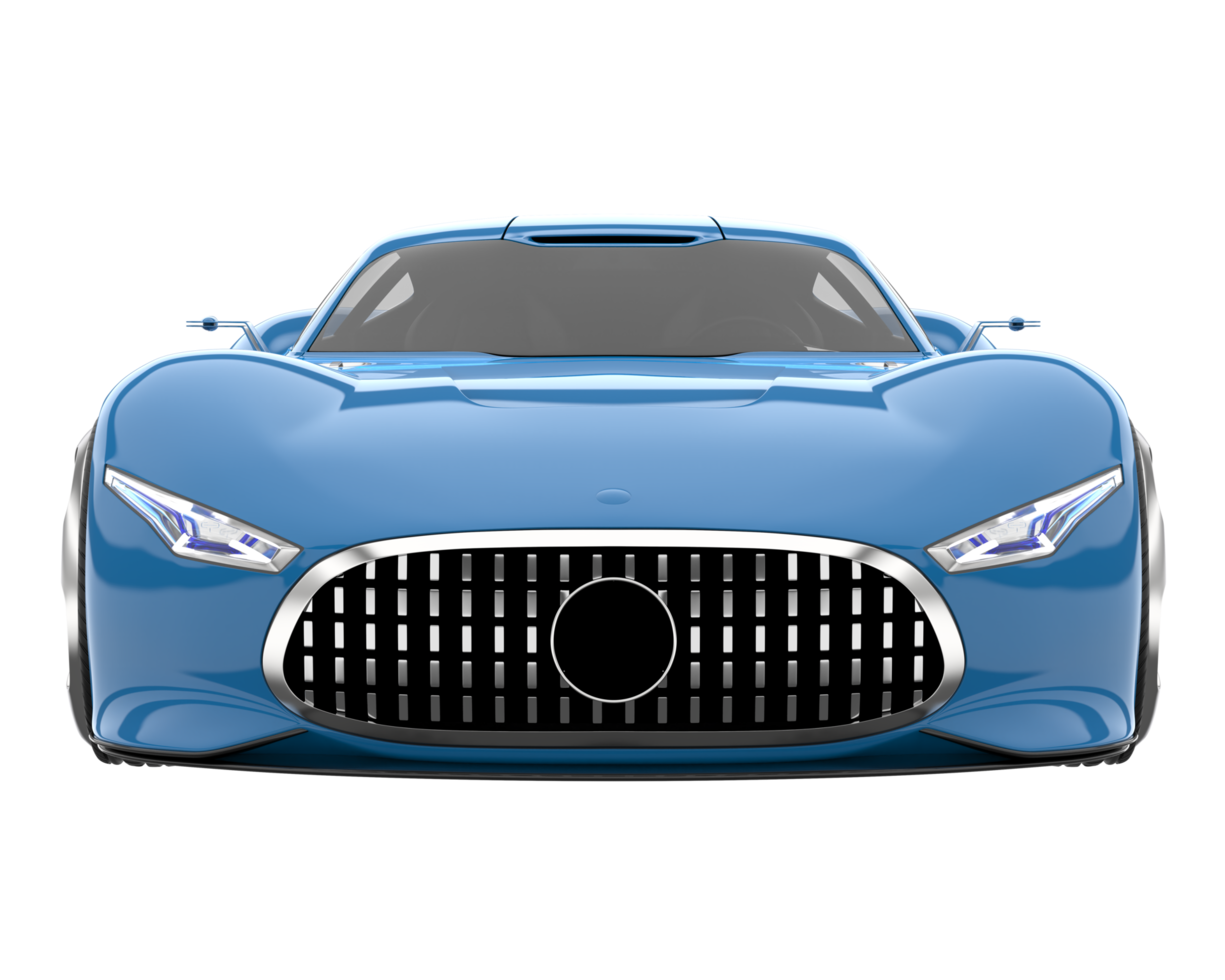 Sport car isolated on transparent background. 3d rendering - illustration png