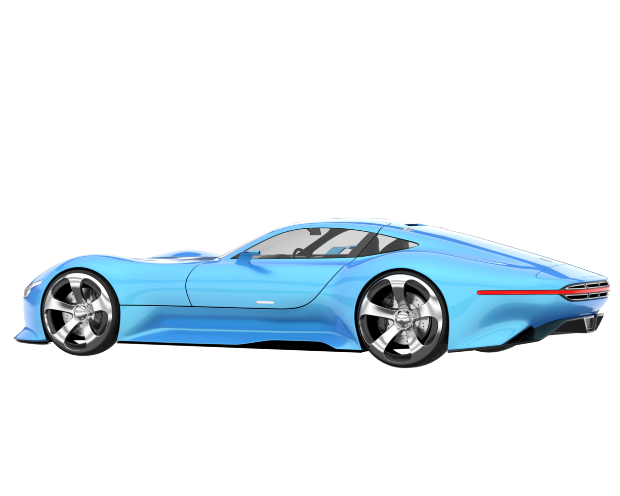 Sport car isolated on transparent background. 3d rendering - illustration png