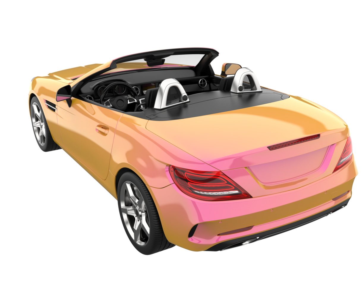 Sport car isolated on transparent background. 3d rendering - illustration png