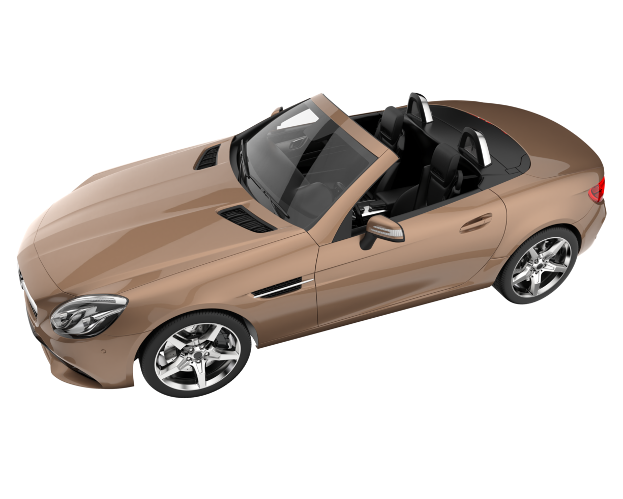 Sport car isolated on transparent background. 3d rendering - illustration png