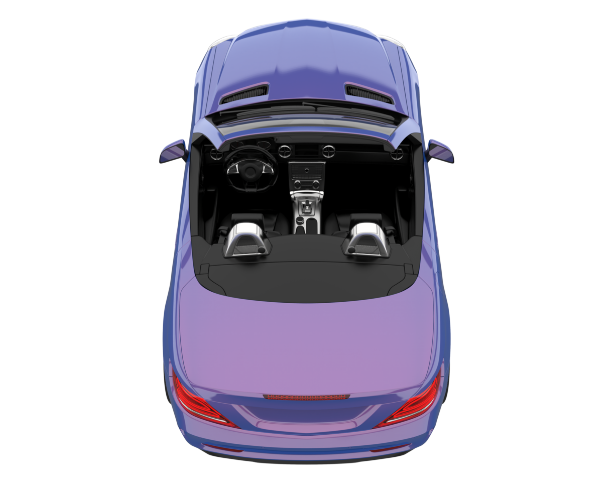 Sport car isolated on transparent background. 3d rendering - illustration png