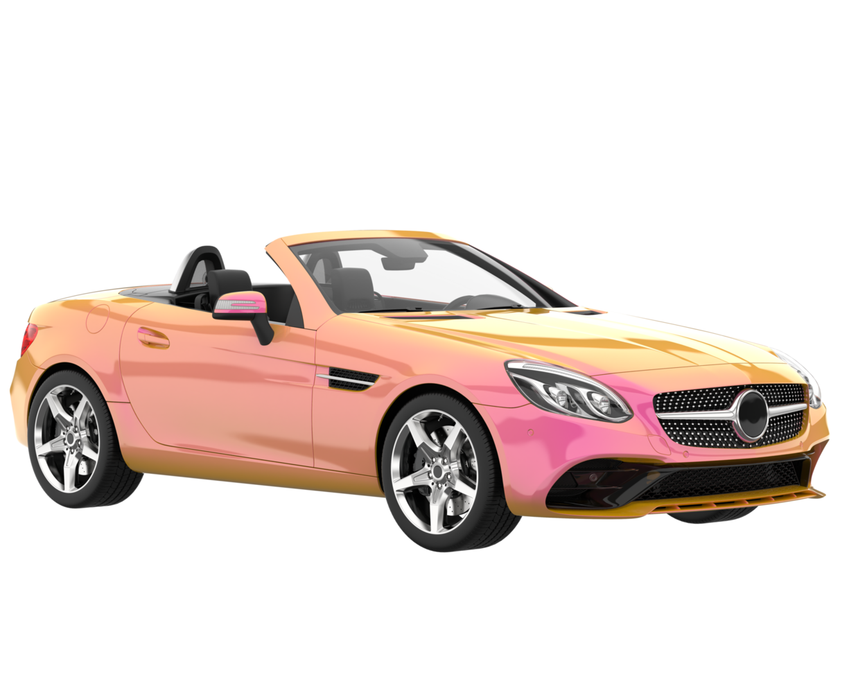 Sport car isolated on transparent background. 3d rendering - illustration png