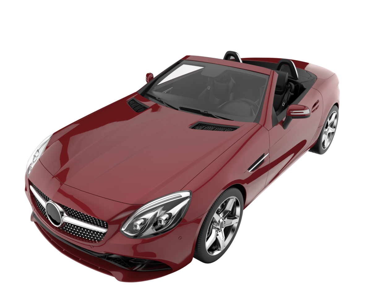 Sport car isolated on transparent background. 3d rendering - illustration png