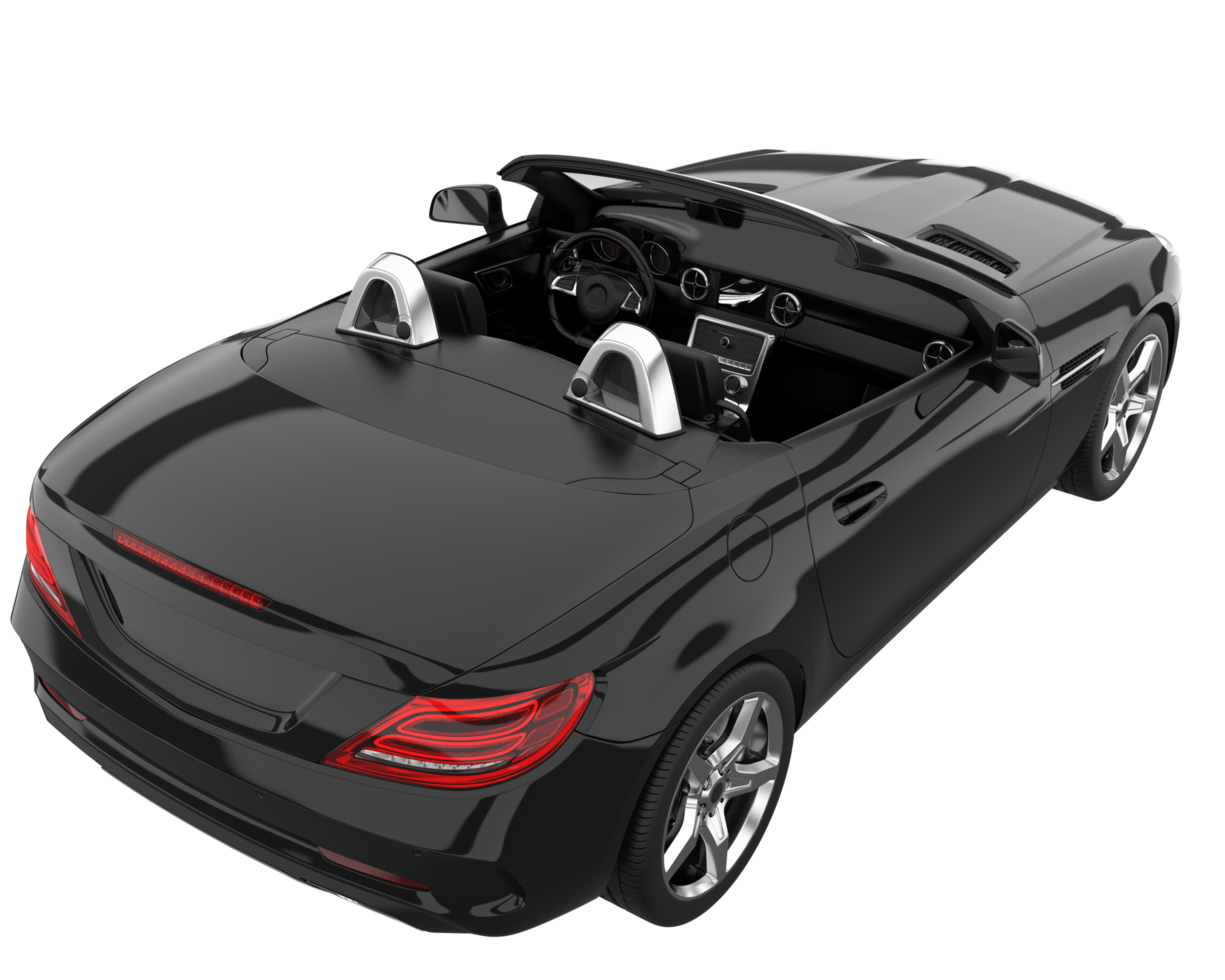 voiture de sport isolée sur fond transparent. rendu 3d - illustration png