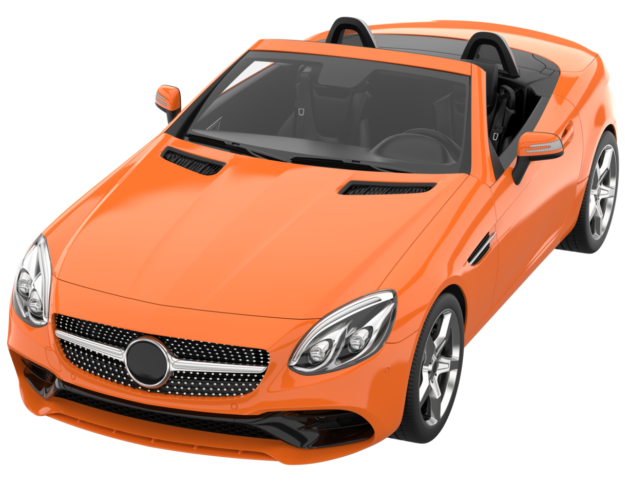 Sport car isolated on transparent background. 3d rendering - illustration png