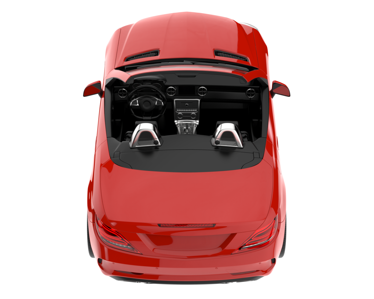 voiture de sport isolée sur fond transparent. rendu 3d - illustration png