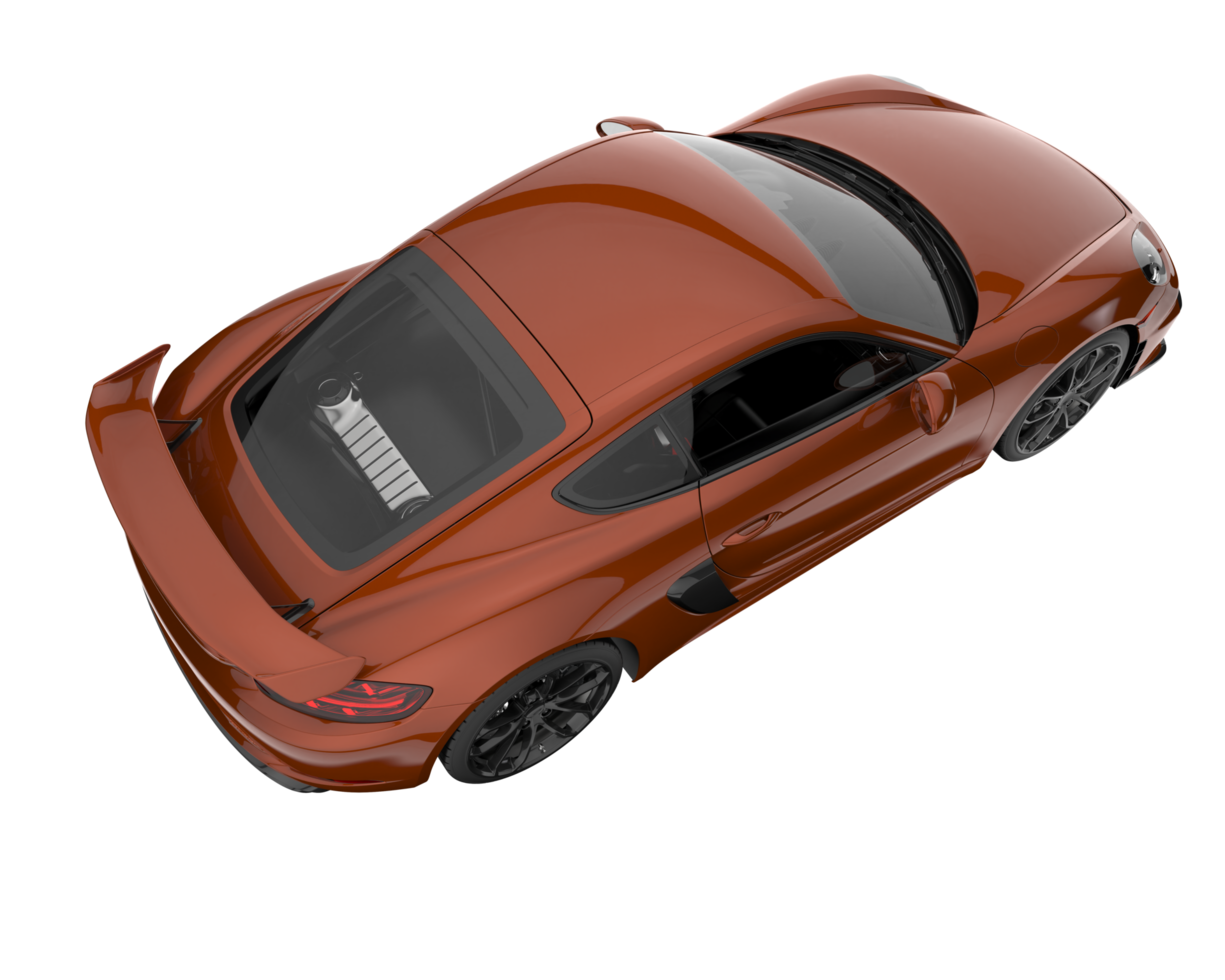 Sport car isolated on transparent background. 3d rendering - illustration png