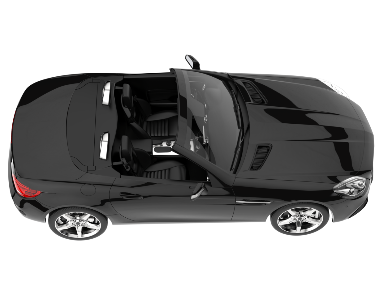 voiture de sport isolée sur fond transparent. rendu 3d - illustration png