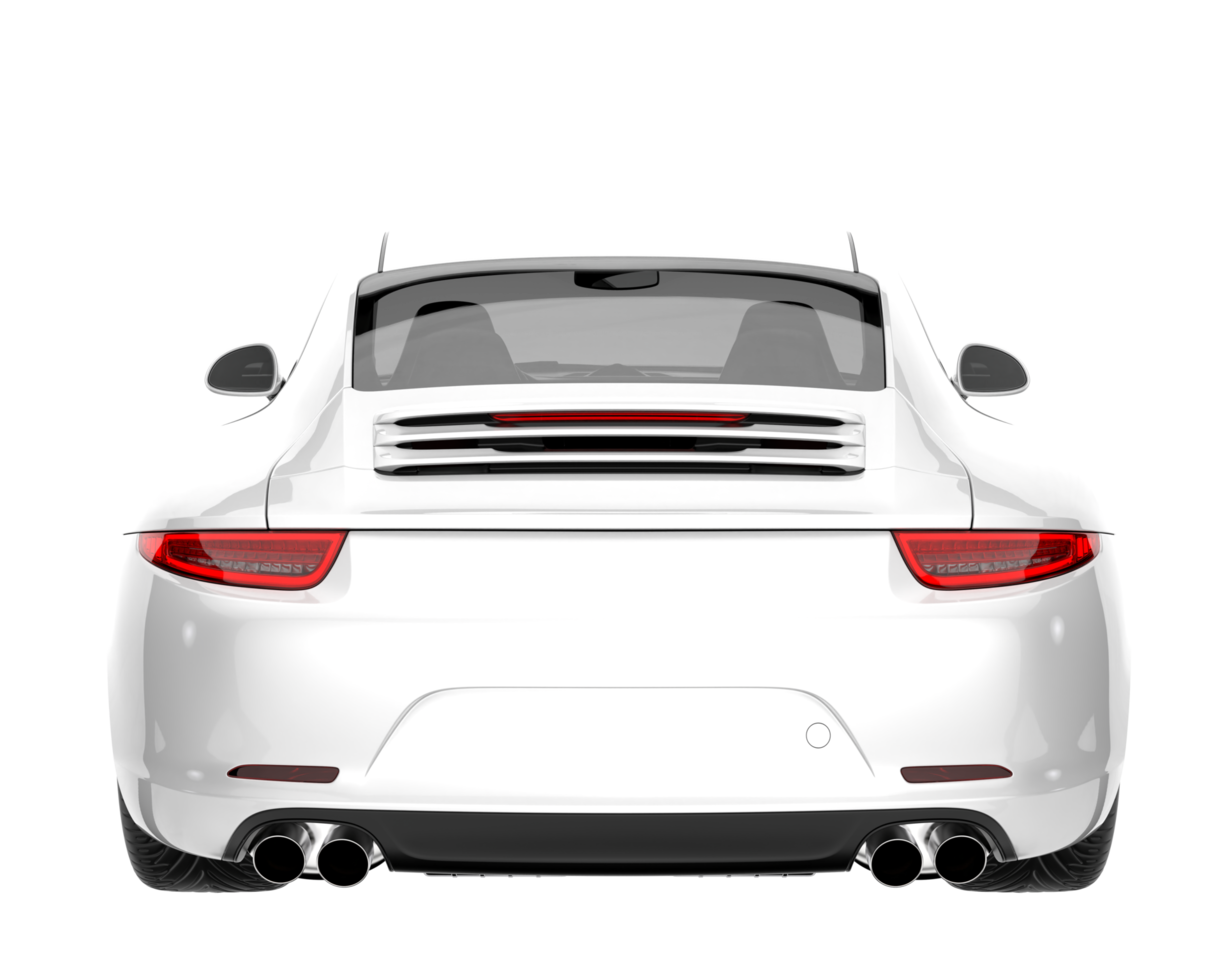 Sport car isolated on transparent background. 3d rendering - illustration png