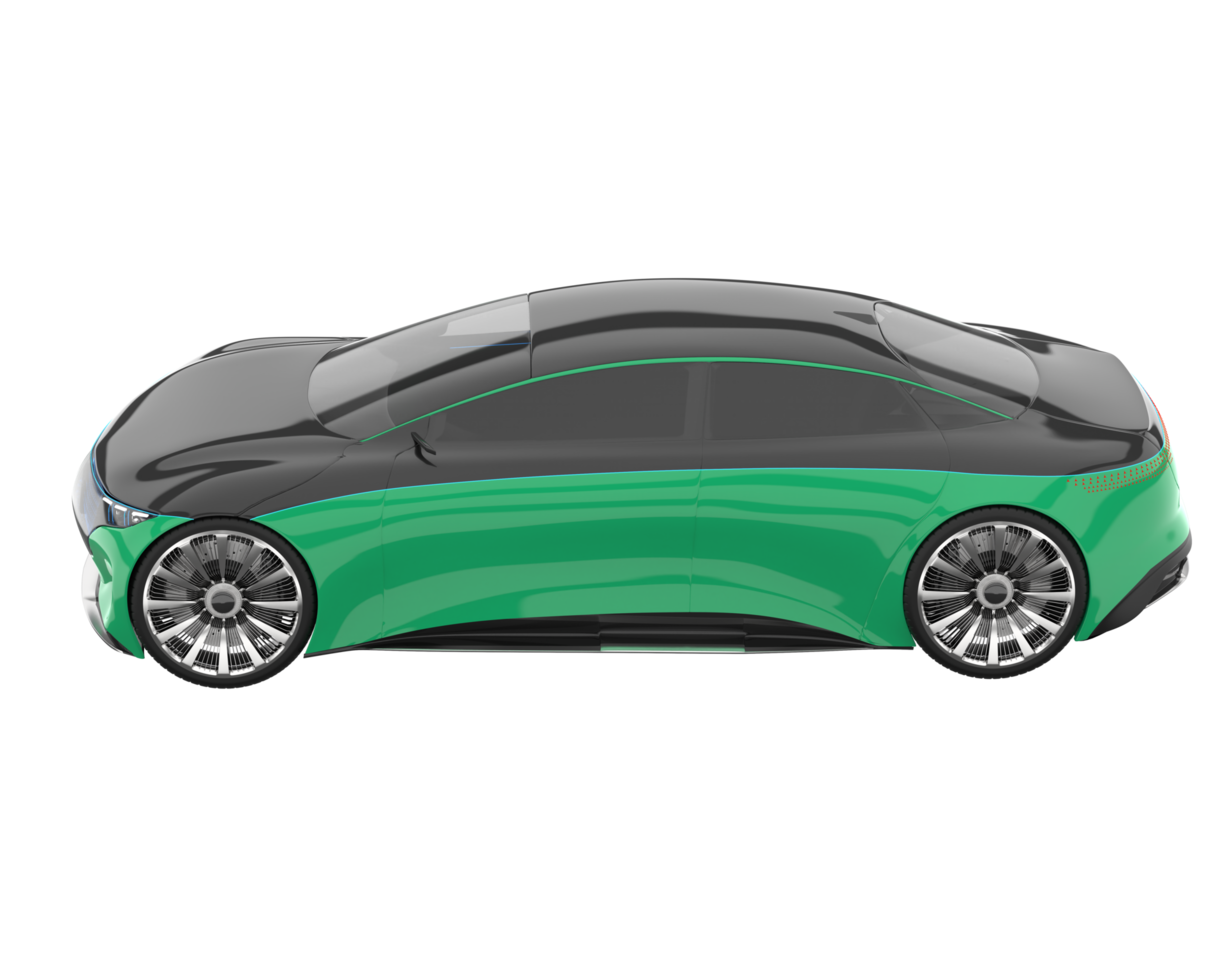 Sport car isolated on transparent background. 3d rendering - illustration png
