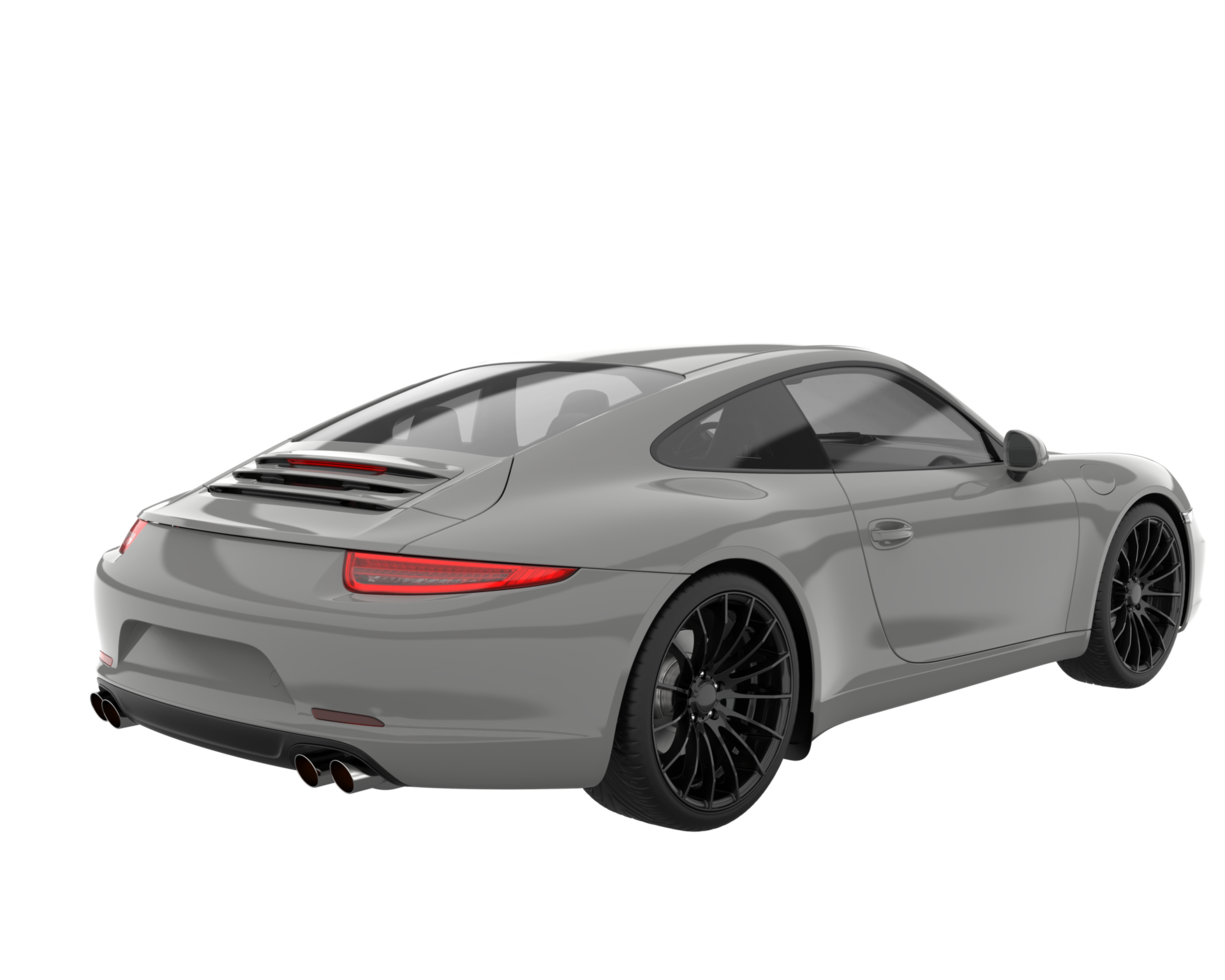 Sport car isolated on transparent background. 3d rendering - illustration png
