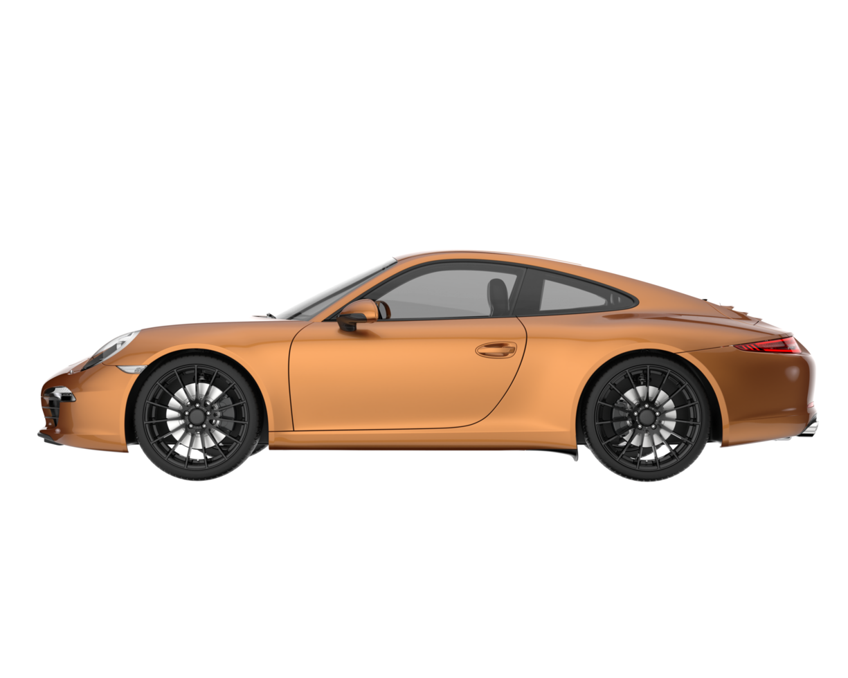 Sport car isolated on transparent background. 3d rendering - illustration png