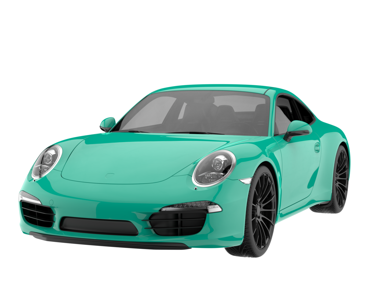 Sport car isolated on transparent background. 3d rendering - illustration png