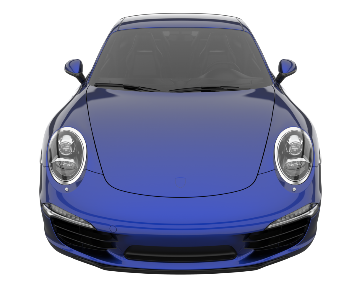 Sport car isolated on transparent background. 3d rendering - illustration png