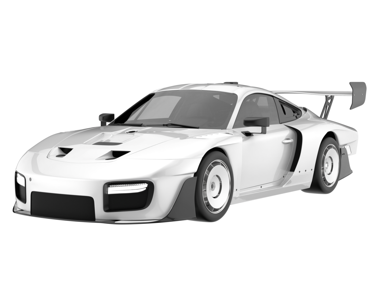 Sport car isolated on transparent background. 3d rendering - illustration png