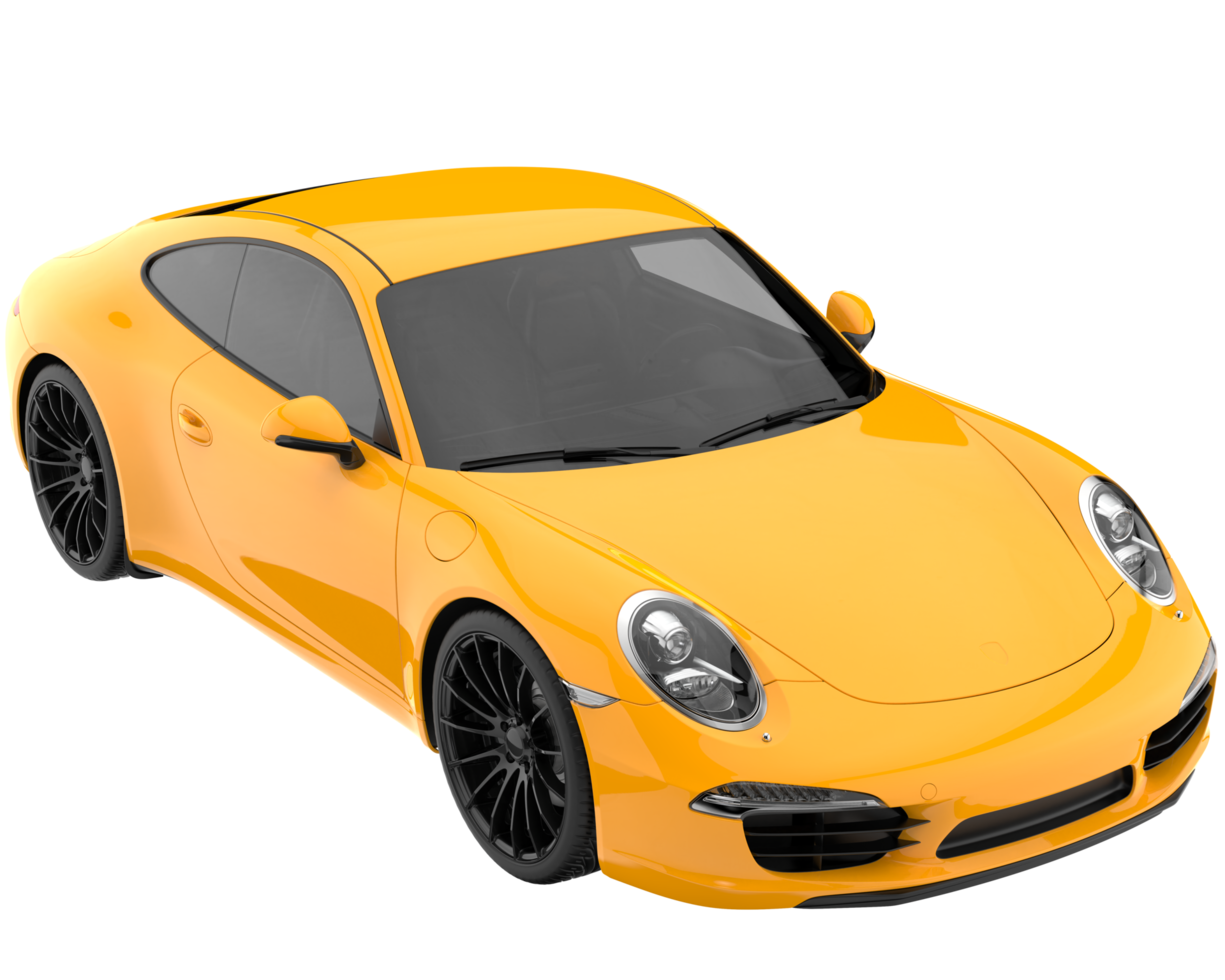 Sport car isolated on transparent background. 3d rendering - illustration png