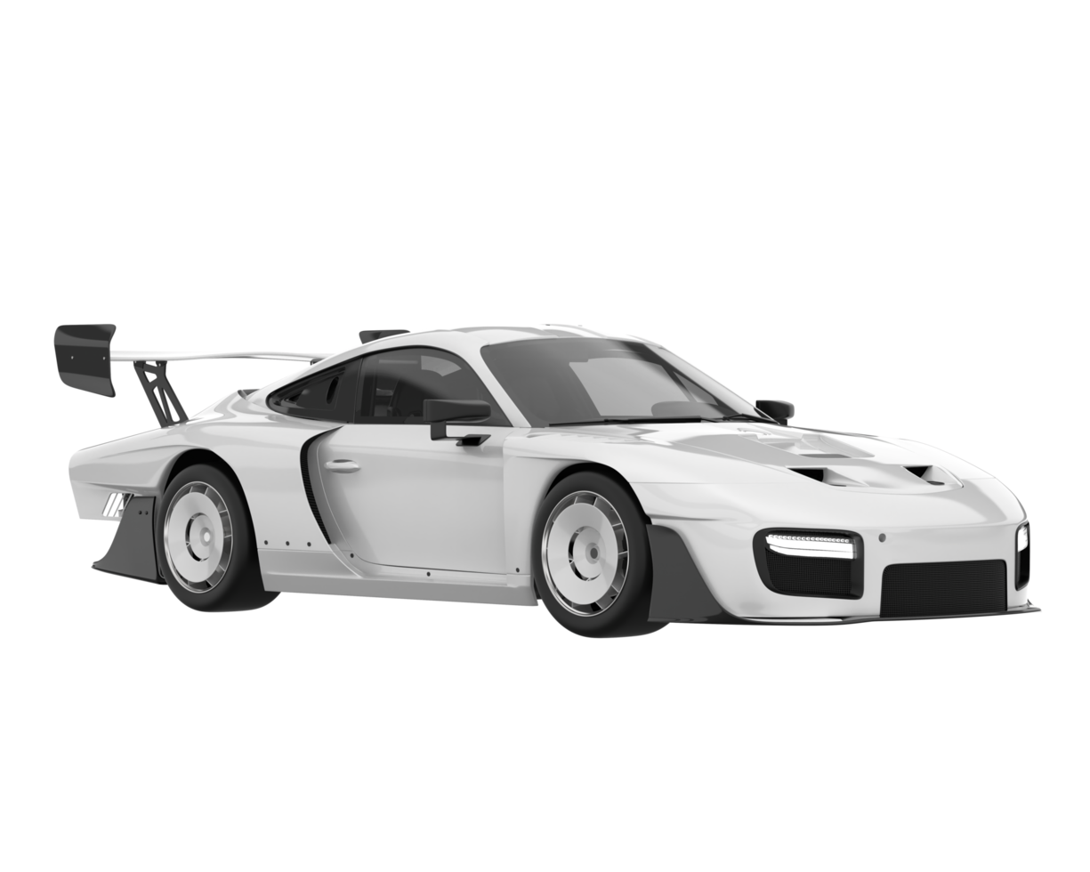 Sport car isolated on transparent background. 3d rendering - illustration png