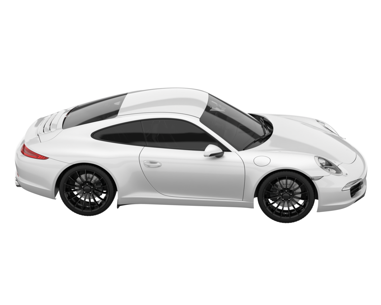 Sport car isolated on transparent background. 3d rendering - illustration png