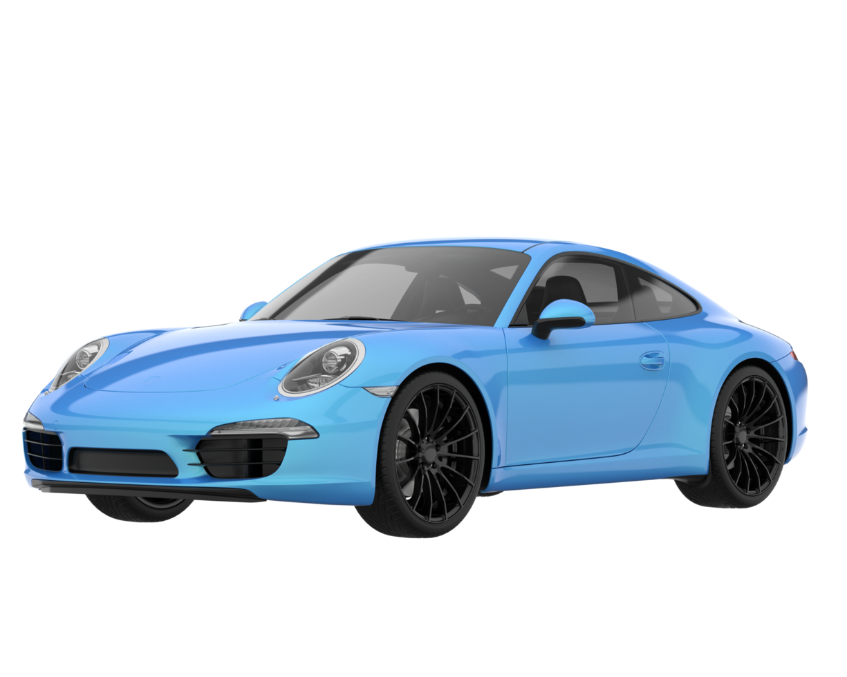 Sport car isolated on transparent background. 3d rendering - illustration png