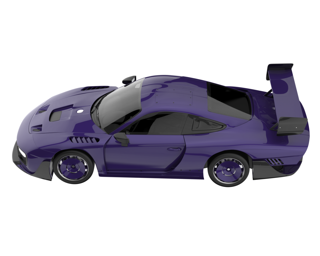 Sport car isolated on transparent background. 3d rendering - illustration png