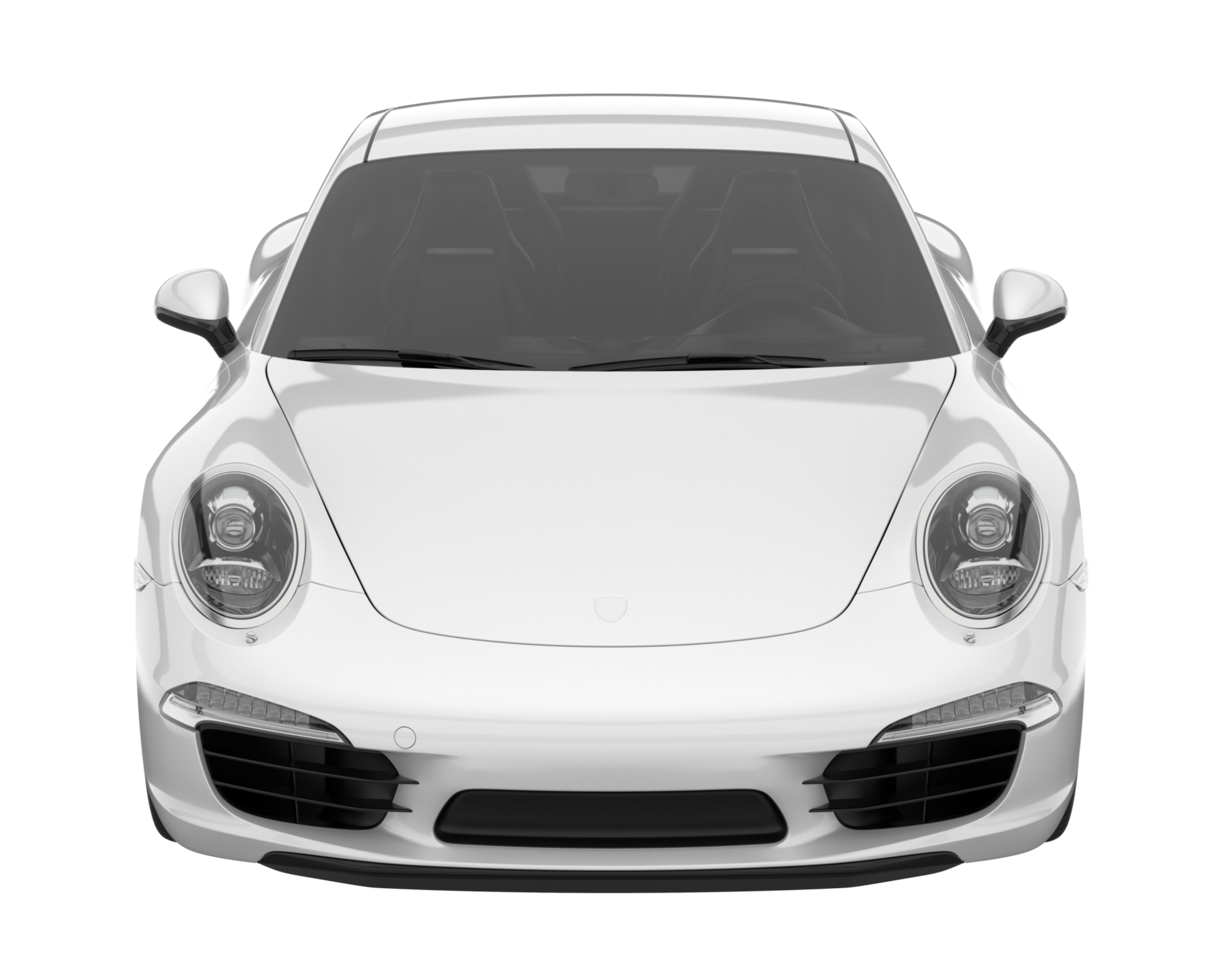 Sport car isolated on transparent background. 3d rendering - illustration png