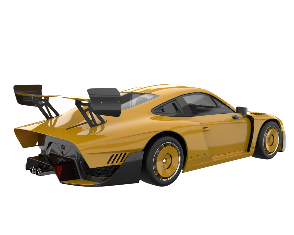 Sport car isolated on transparent background. 3d rendering - illustration png