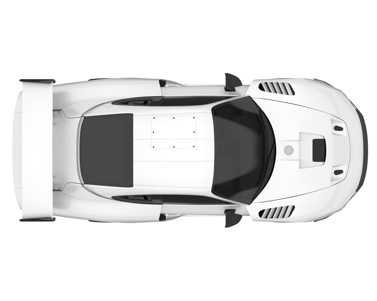 Sport car isolated on transparent background. 3d rendering - illustration png