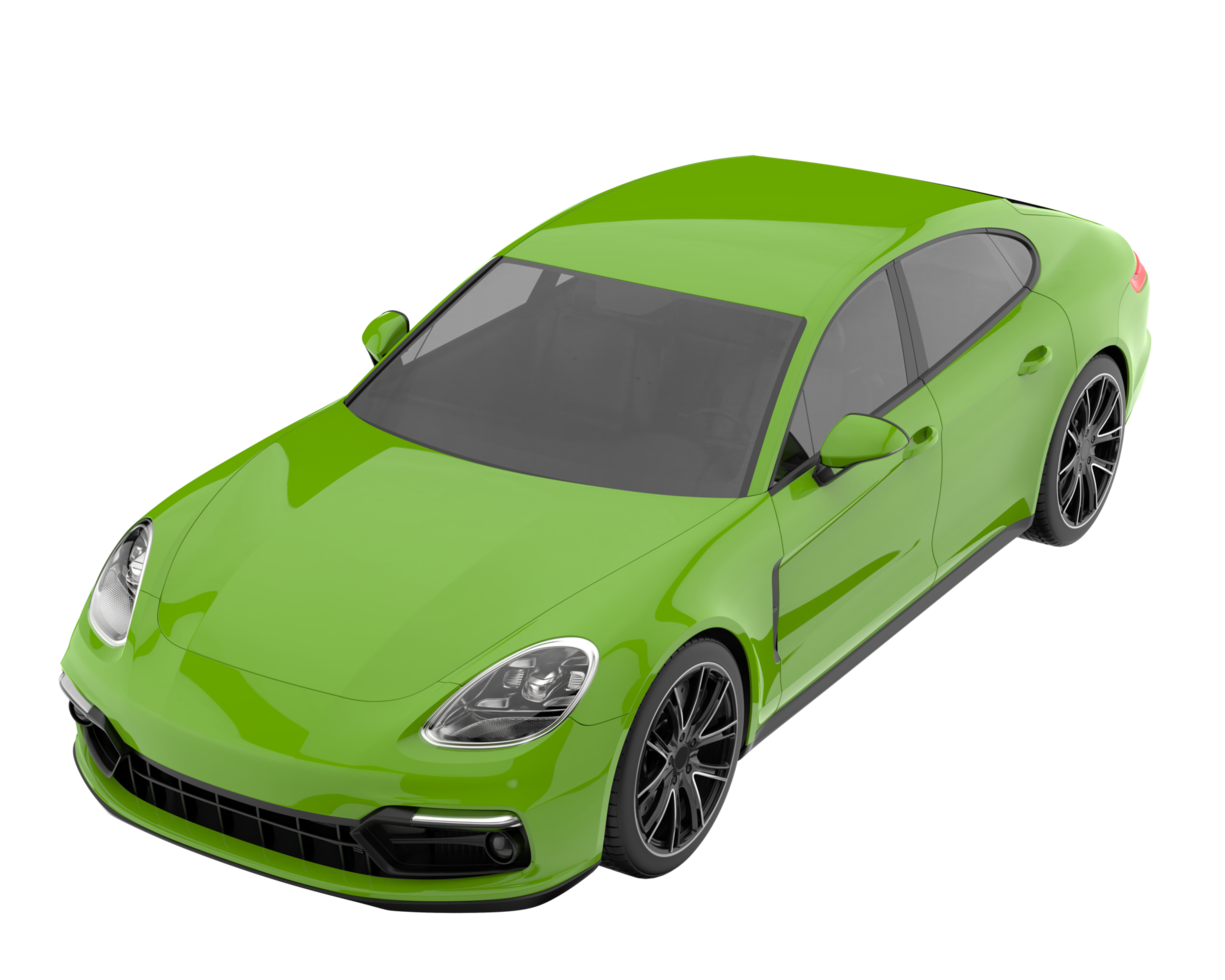 Sport car isolated on transparent background. 3d rendering - illustration png