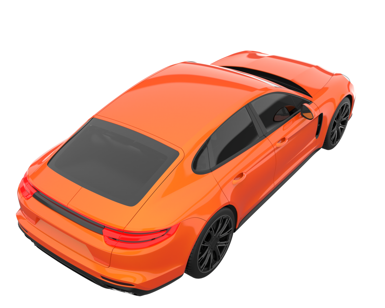 Sport car isolated on transparent background. 3d rendering - illustration png
