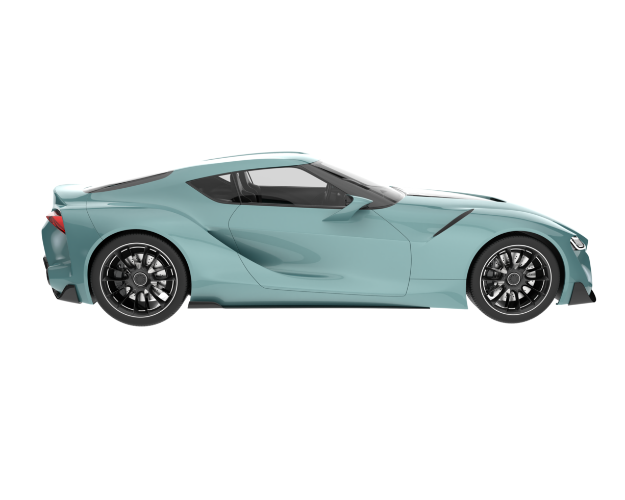 Sport car isolated on transparent background. 3d rendering - illustration png