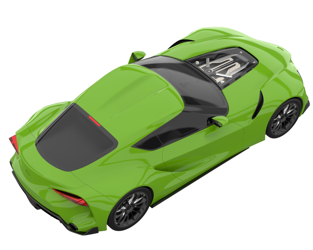 Sport car isolated on transparent background. 3d rendering - illustration png