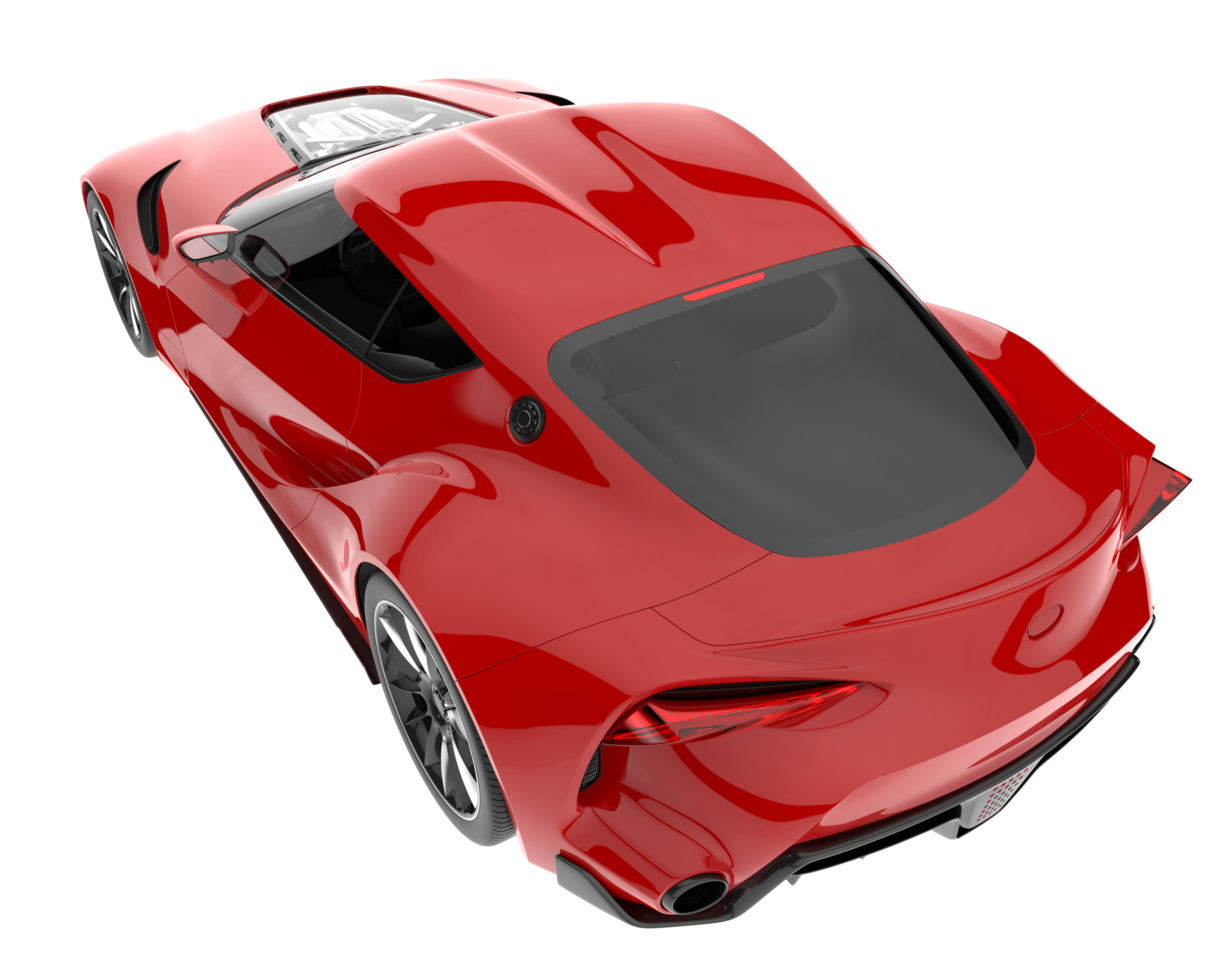 Sport car isolated on transparent background. 3d rendering - illustration png