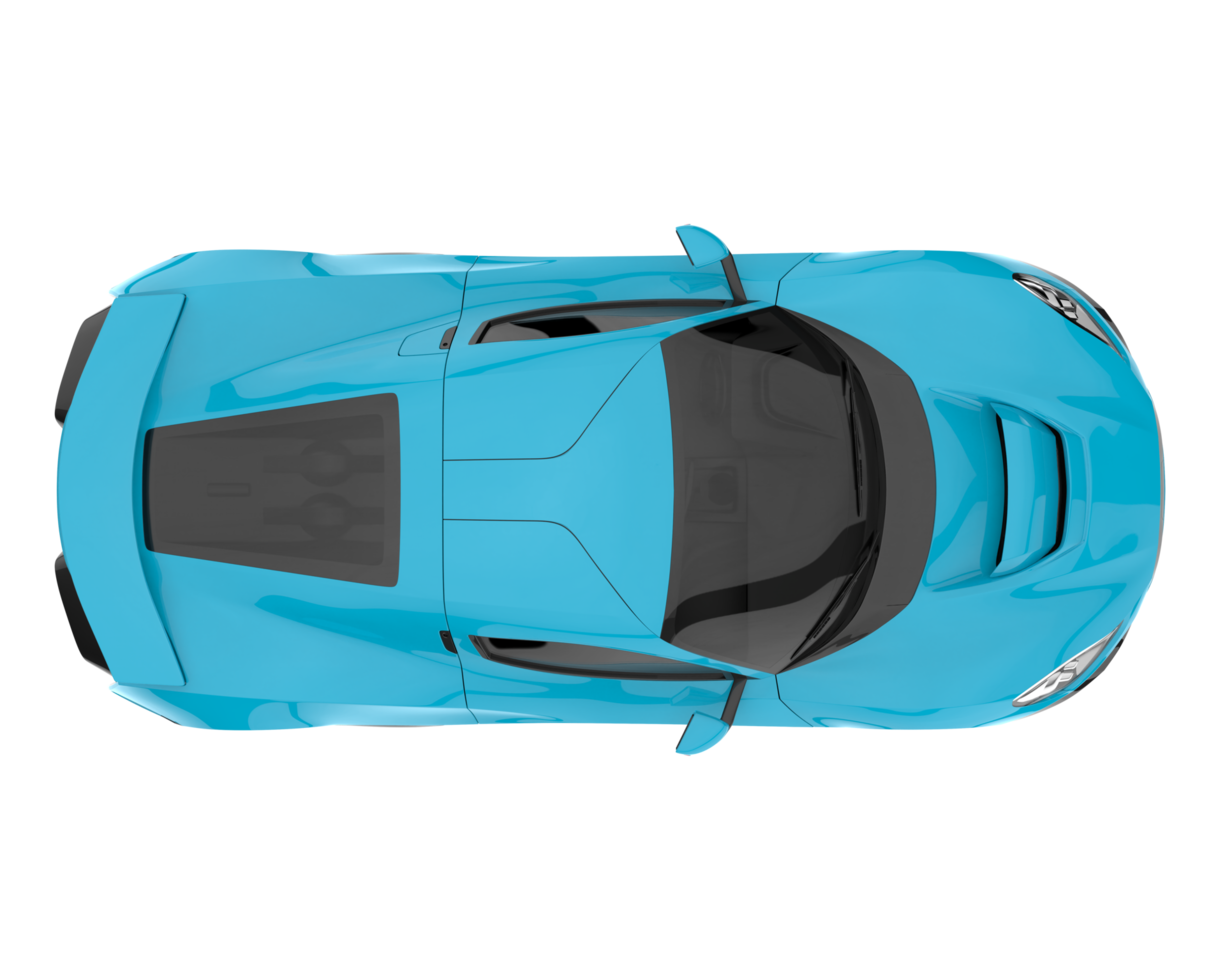 Sport car isolated on transparent background. 3d rendering - illustration png