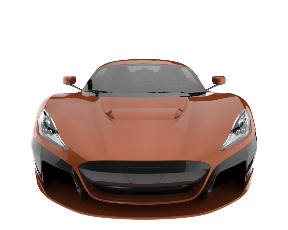Sport car isolated on transparent background. 3d rendering - illustration png