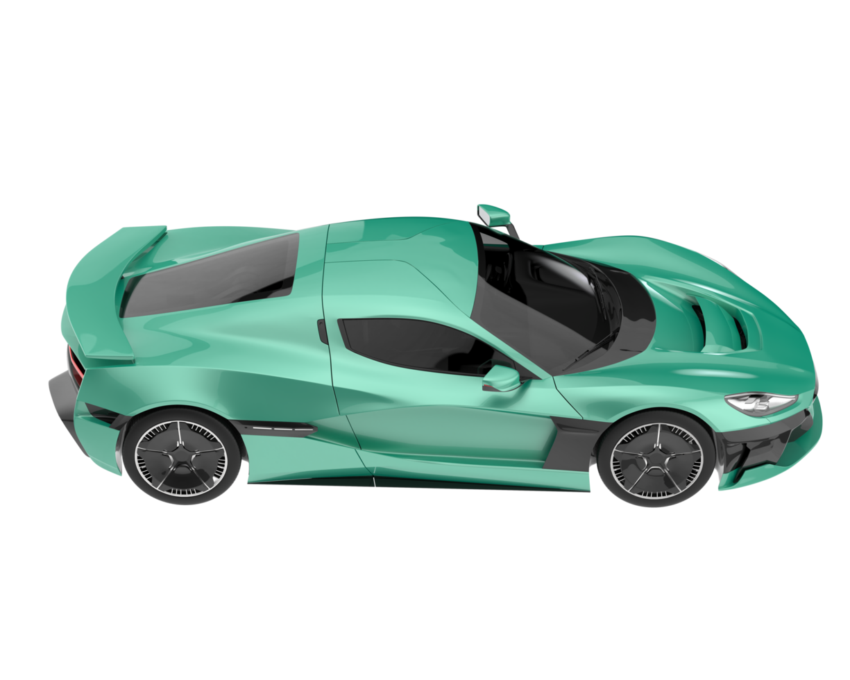 Sport car isolated on transparent background. 3d rendering - illustration png
