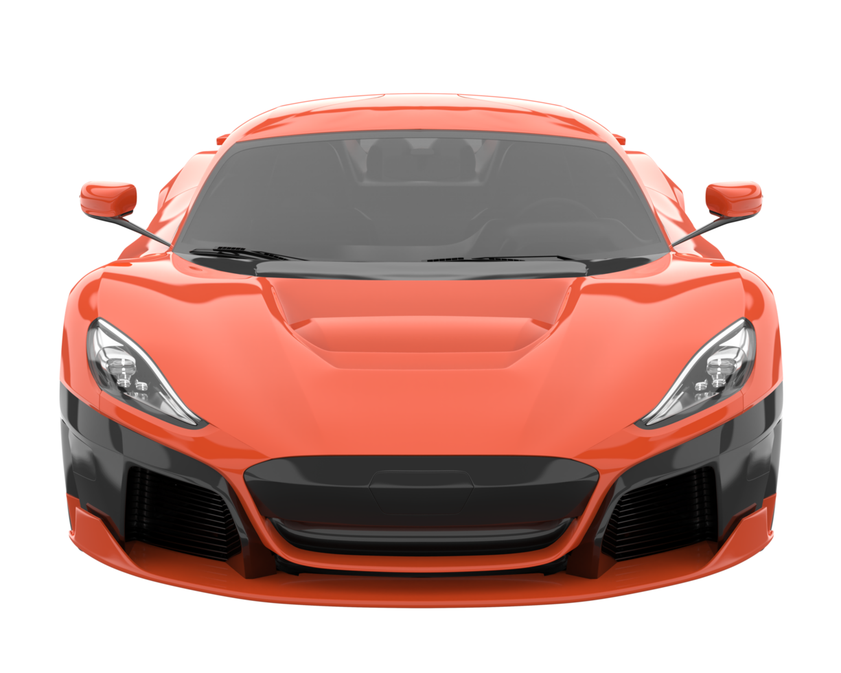 Sport car isolated on transparent background. 3d rendering - illustration png