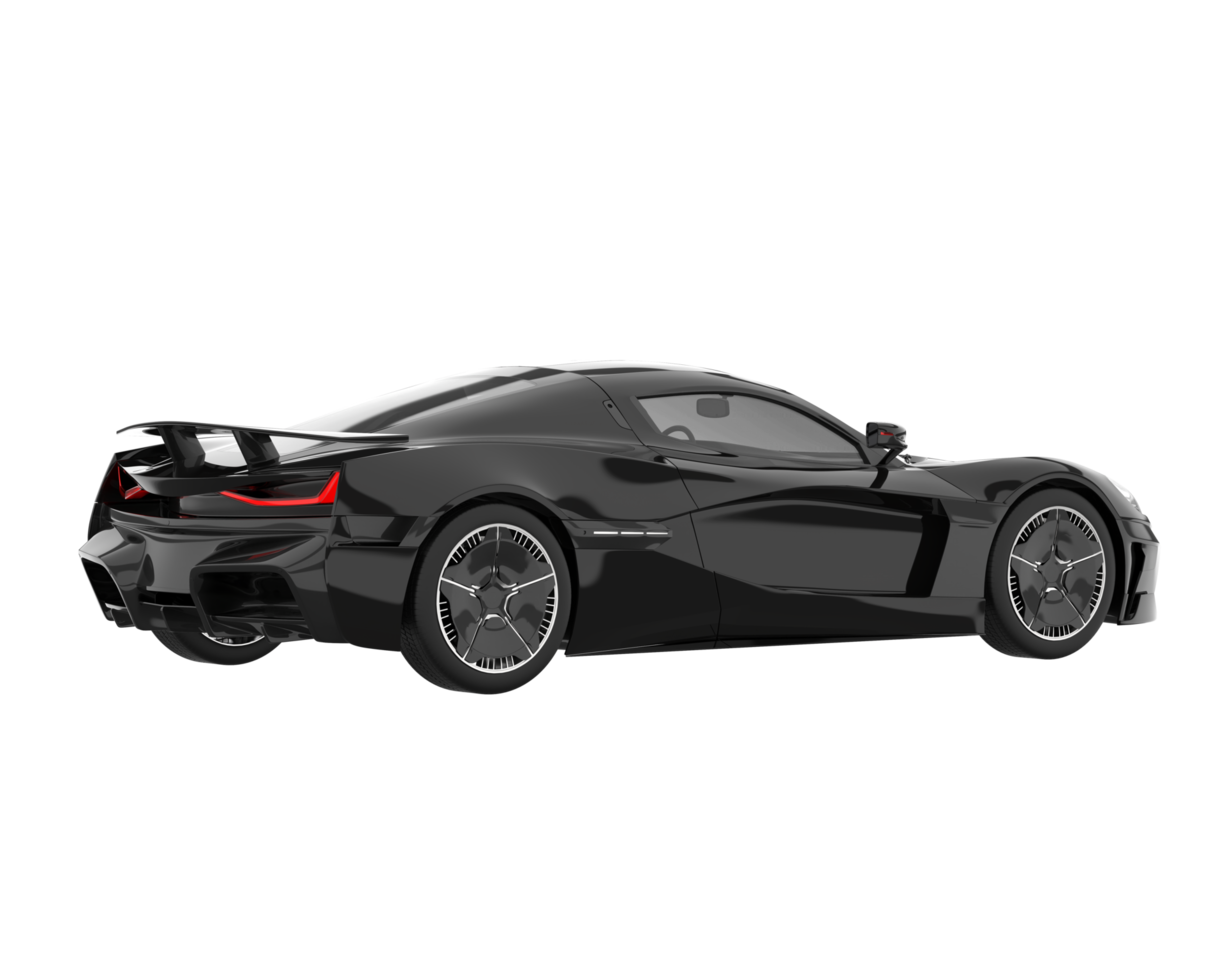 Sport car isolated on transparent background. 3d rendering - illustration png