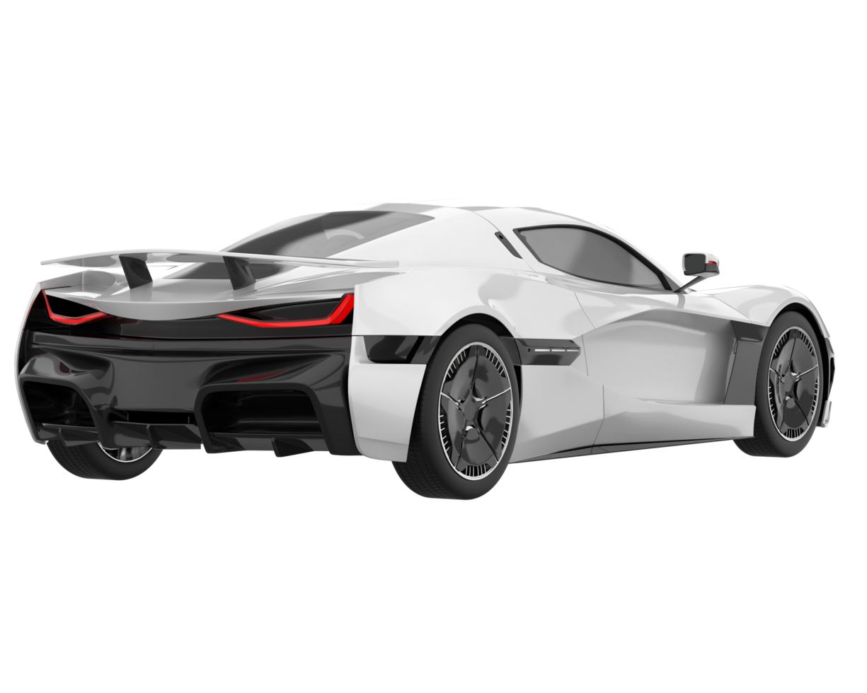 Sport car isolated on transparent background. 3d rendering - illustration png