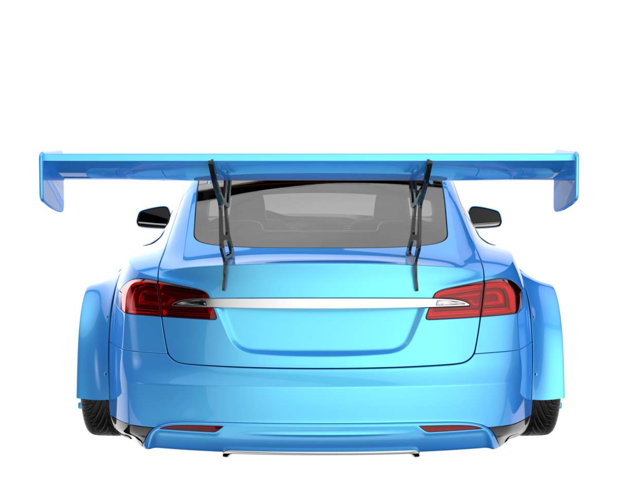 Sport car isolated on transparent background. 3d rendering - illustration png
