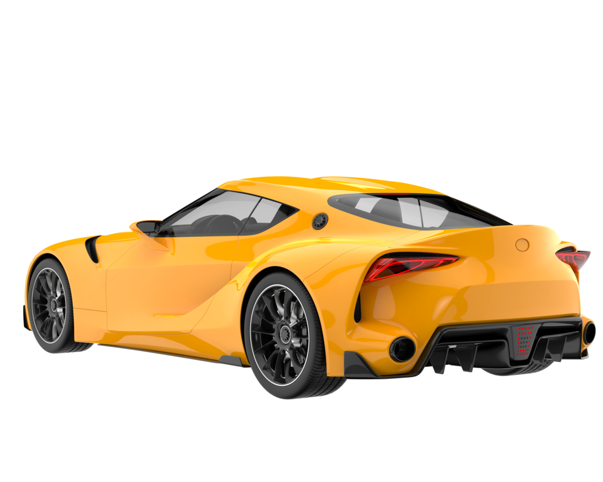Sport car isolated on transparent background. 3d rendering - illustration png