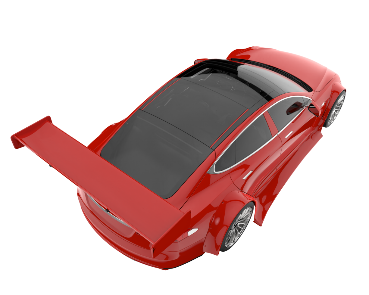 Sport car isolated on transparent background. 3d rendering - illustration png