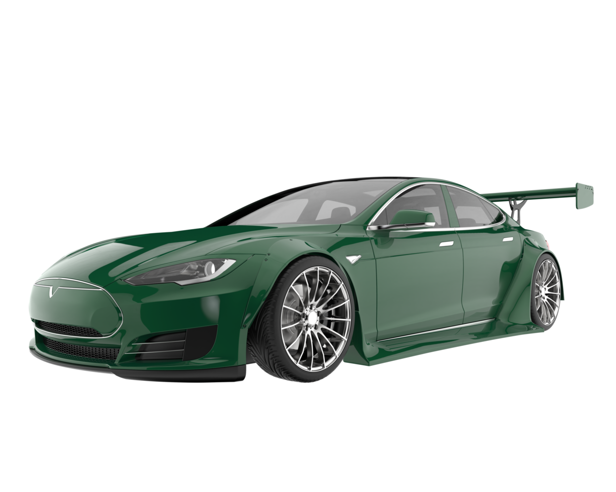 Sport car isolated on transparent background. 3d rendering - illustration png