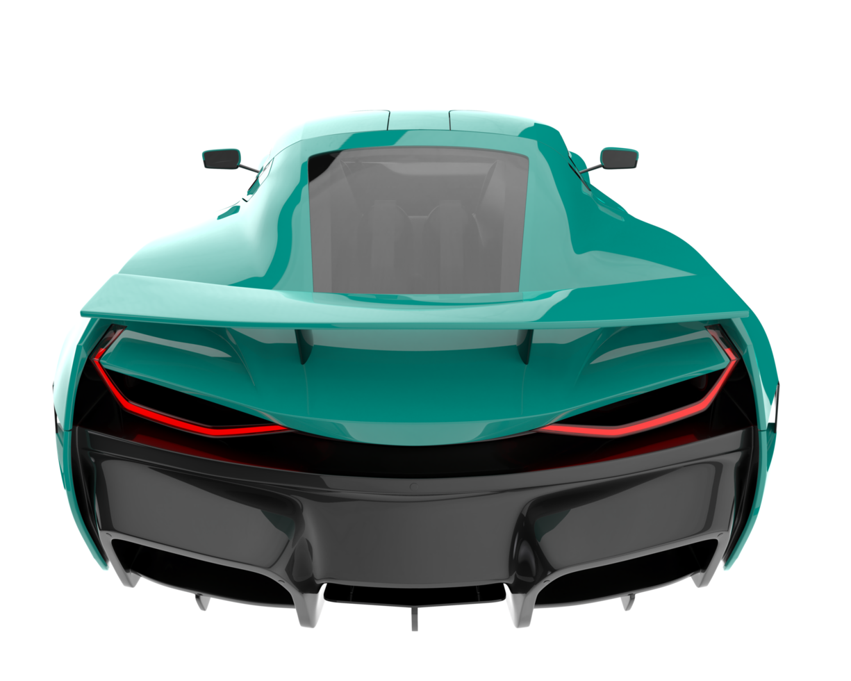 Sport car isolated on transparent background. 3d rendering - illustration png