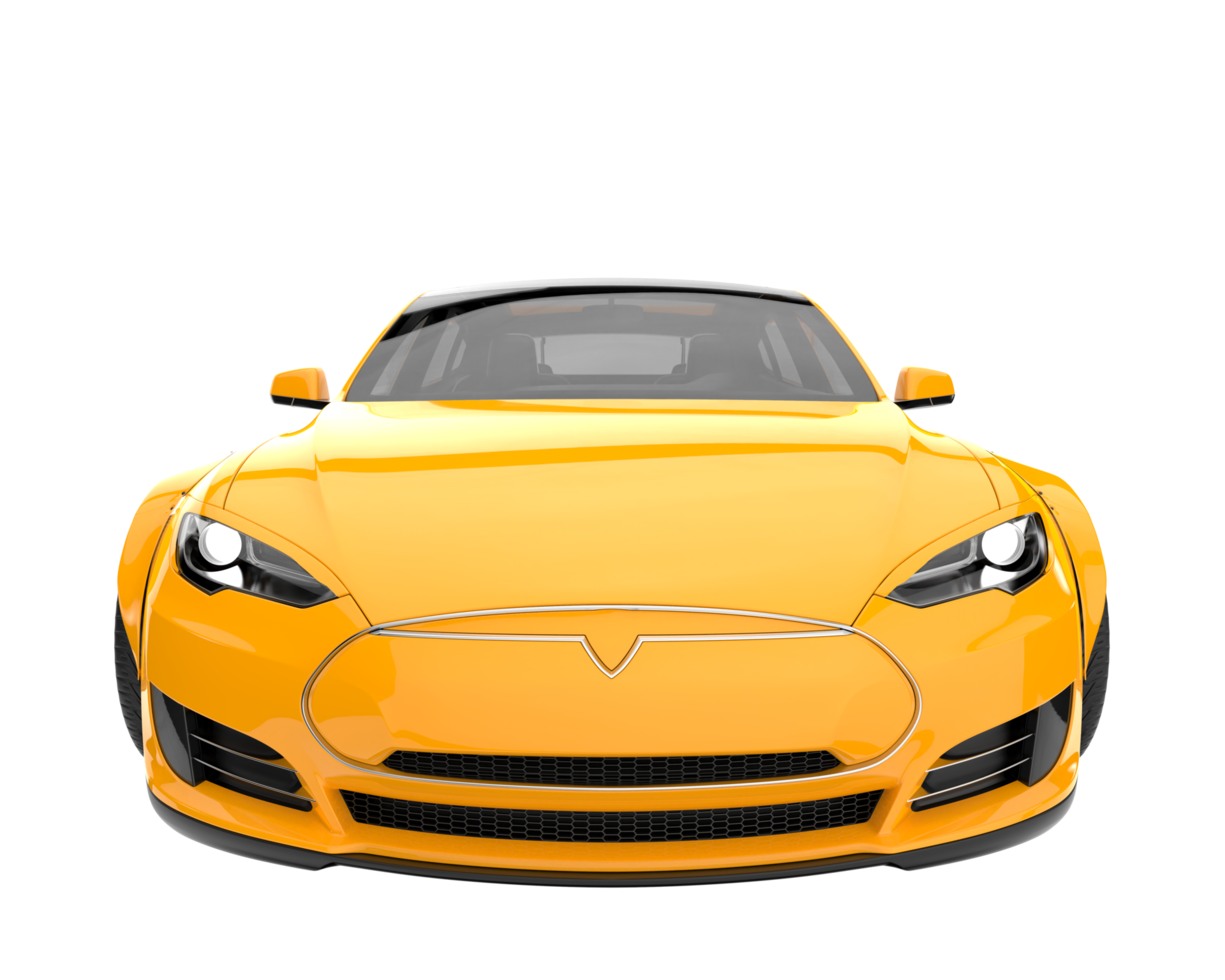 Sport car isolated on transparent background. 3d rendering - illustration png
