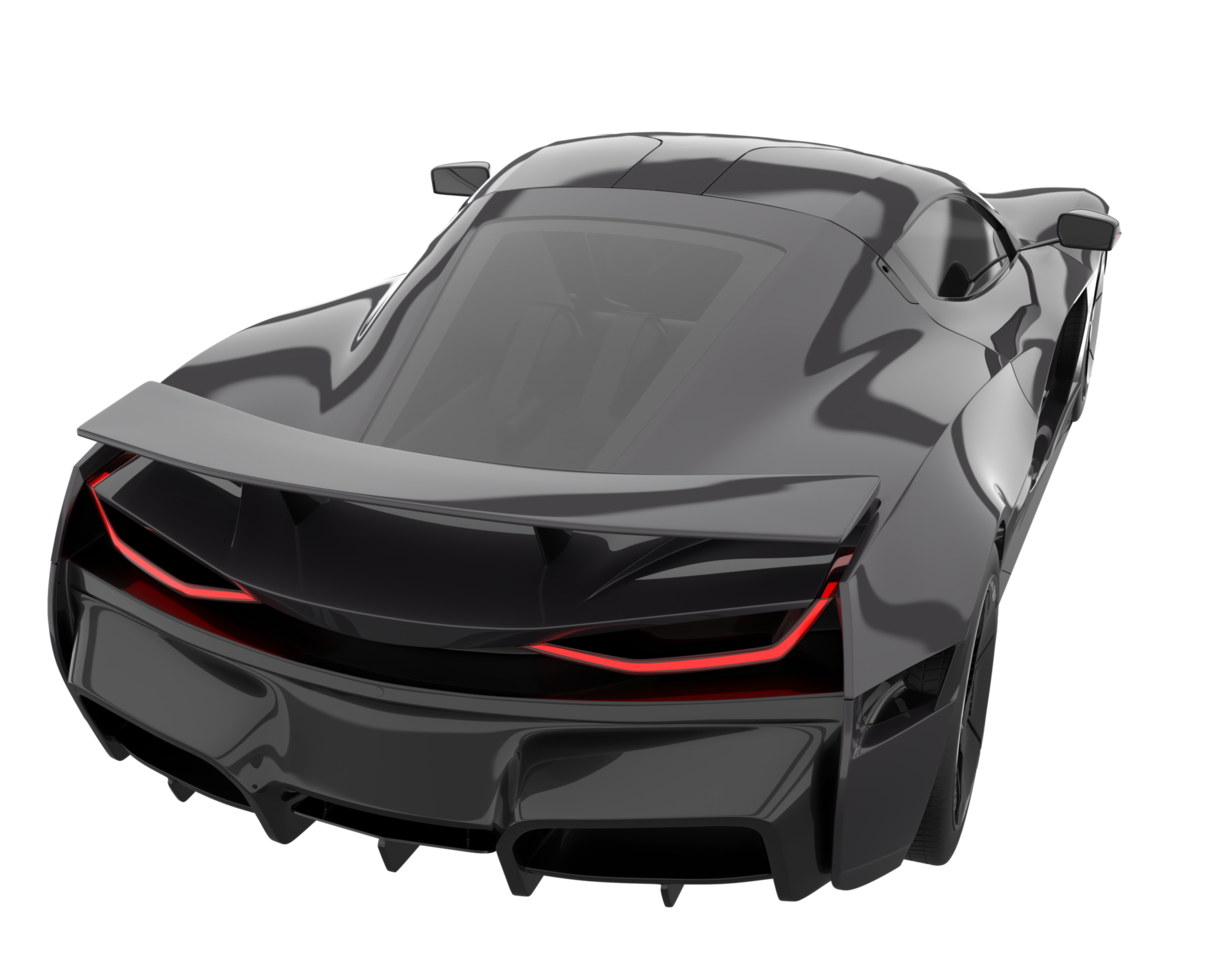 Sport car isolated on transparent background. 3d rendering - illustration png