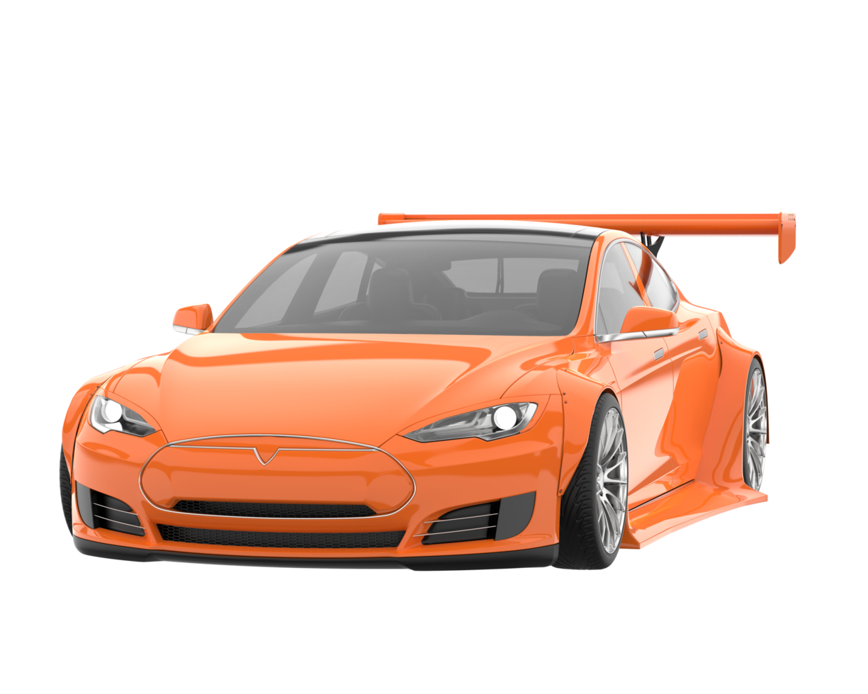 Sport car isolated on transparent background. 3d rendering - illustration png