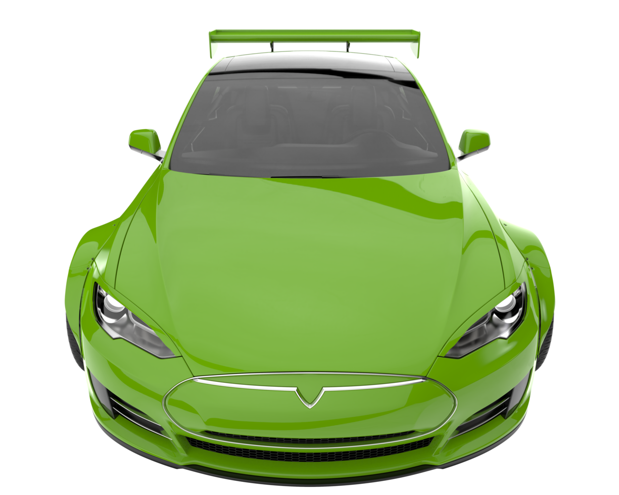 Sport car isolated on transparent background. 3d rendering - illustration png